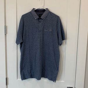 NWT,‎ Denim & Flower Ricky Singr Polo, XL, Blue